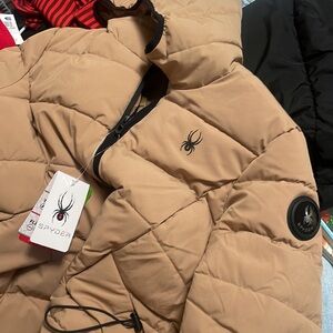 Spyder Thermaweb Jacket beige large new with tags